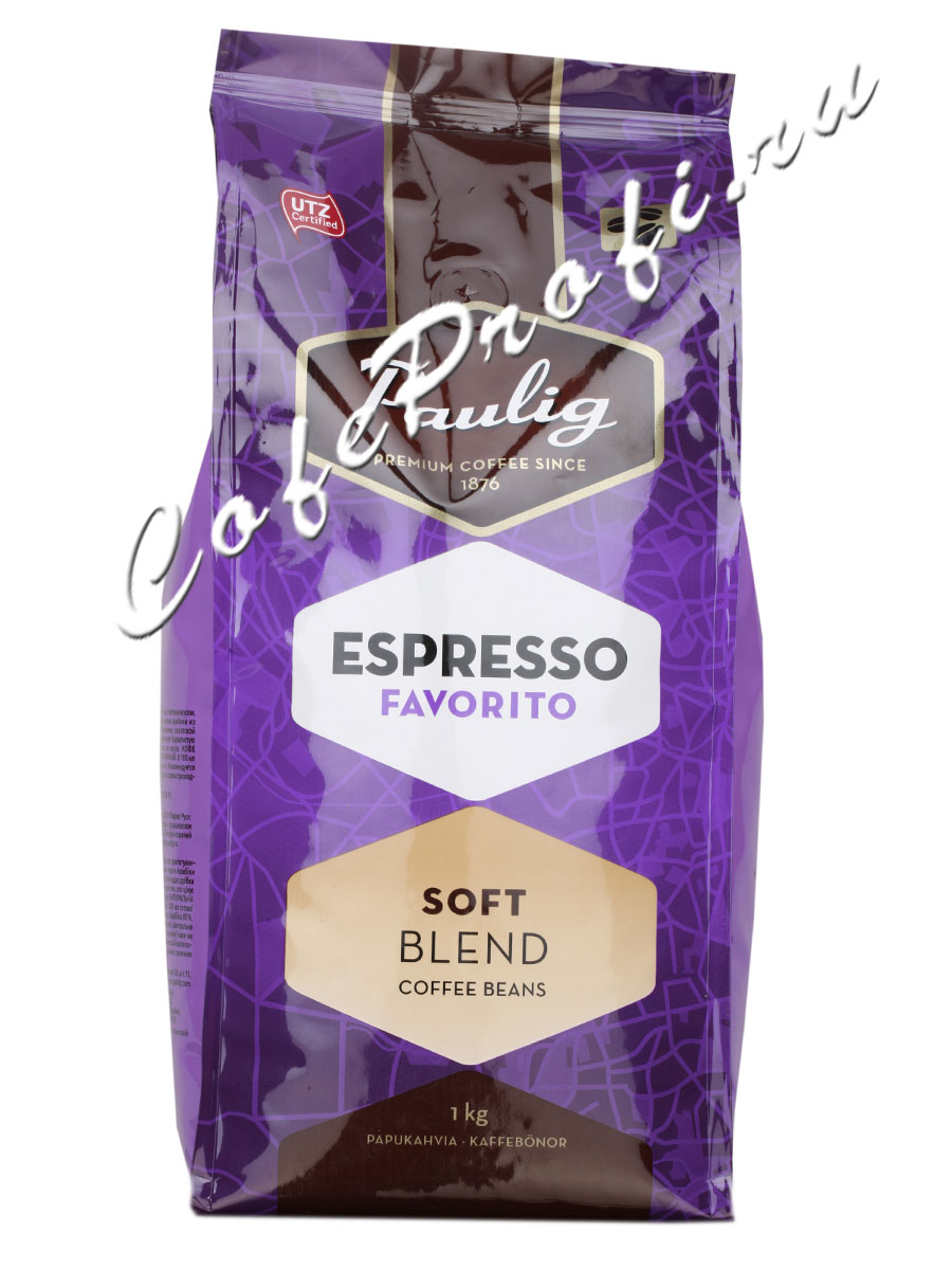 Кофе Paulig (Паулиг) Espresso Favorito в зёрнах 1кг 