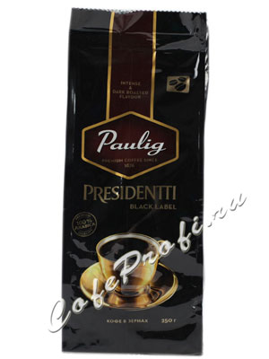 Кофе Paulig Presidentti Black Label в зёрнах 250 г