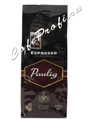 Кофе Paulig (Паулиг) Espresso Fortissimo в зернах 250 г